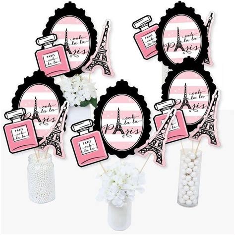 Paris Ooh La La Centerpiece Sticks Paris Themed Baby Shower Table