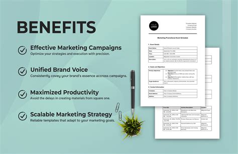 Marketing Promotional Event Schedule Template in PDF, Word, Google Docs - Download | Template.net