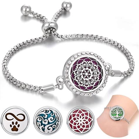 Aroma Therapie Armband Diffusor Schmuck Baum Des Lebens Medaillon Armb