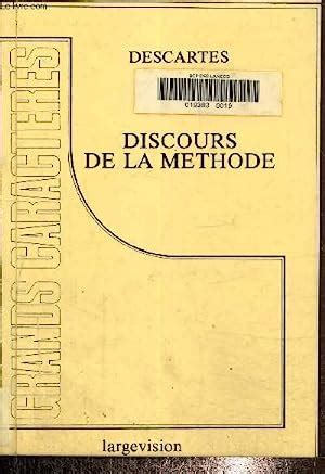 Discours De La M Thode By Descartes Bon Couverture Rigide Le