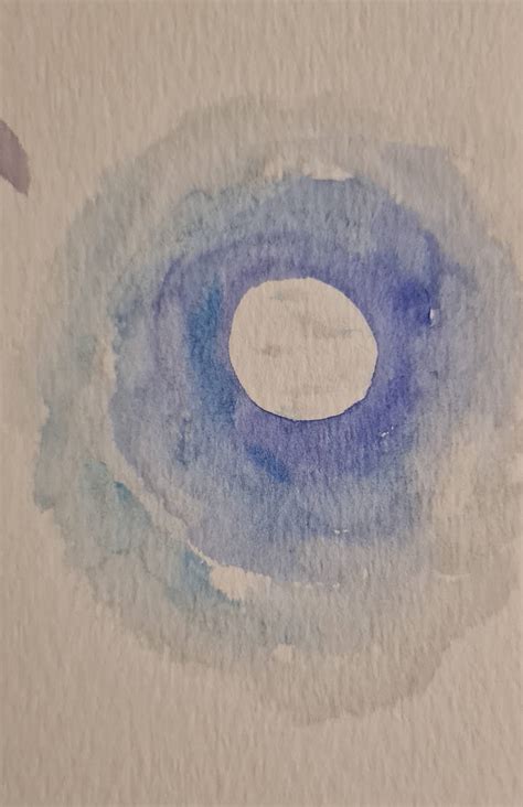 Watercolor Full moon by Luciewatercolor on DeviantArt