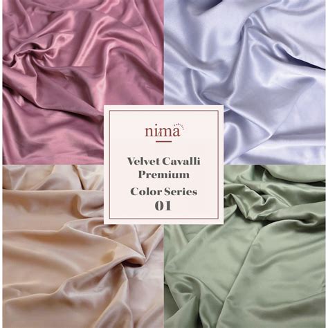 Jual 1 Meter Kain Satin Silk Velvet Premium Dress Hijab Bridesmaid