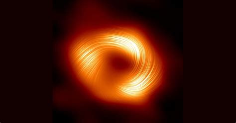 Astronomers Discover Magnetic Fields Spiraling Around Milky Way Black Hole