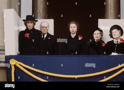 PA NEWS PHOTO 13/11/83 THE REMEMBRANCE SUNDAY CEREMONY AT THE CENOTAPH IN WHITEHALL, LONDON ...