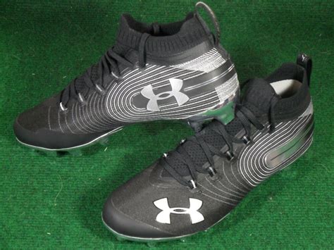 New Mens Under Armour Ua Spotlight Mc Football Cleats Black Silver Chrome 12 Sidelineswap