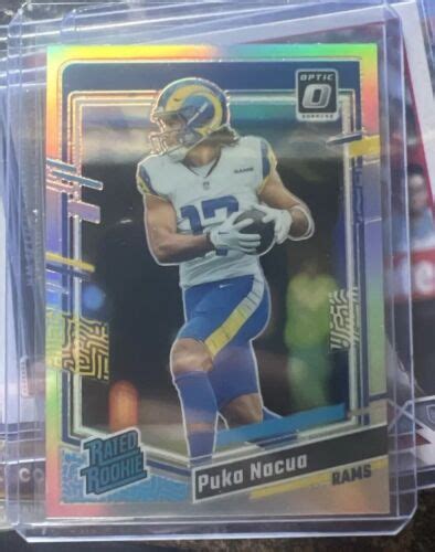 Puka Nacua 2023 Panini Donruss Optic Silver Holo Prizm Rookie Card 238