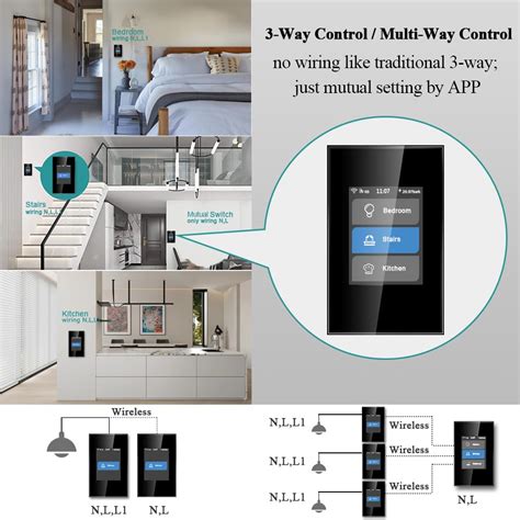 Lanbon Smart Light Switch Gang Single Pole Wireless Way Needs