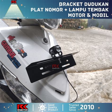 Jual Dudukan Lampu Led Bracket Tembak Braket Tanduk Bumper Plat Nomor