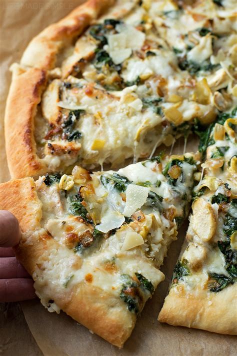 Spinach Artichoke Pizza Life Made Simple