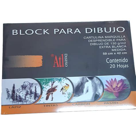 Block Marquilla Para Dibujo Atl Hojas Material De Arte En M Xico