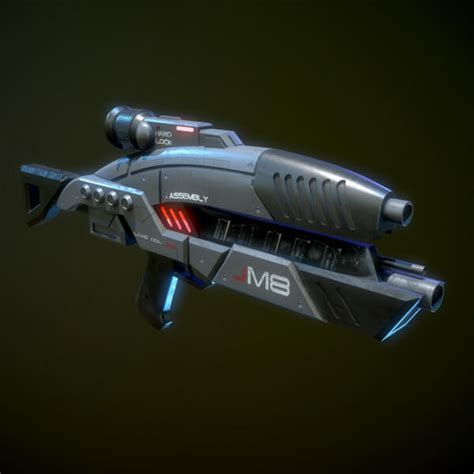 Arc Pistol Mass Effect 3D Render RenderHub Gallery