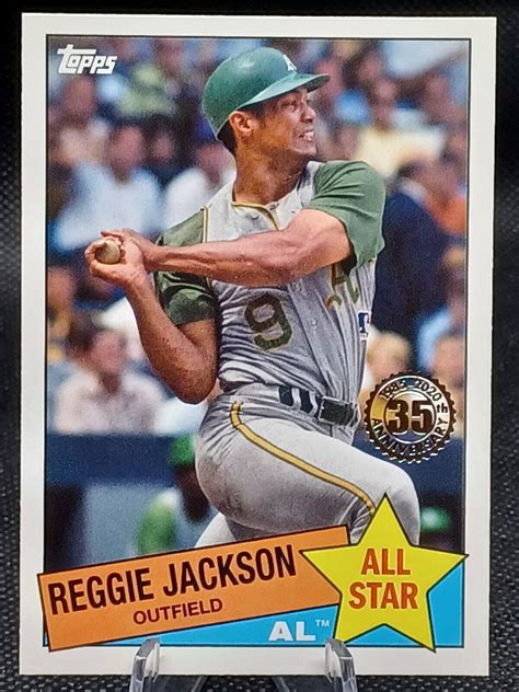 2020 Topps 1985 Topps Baseball All Star Reggie Jackson 85AS 5 EBay