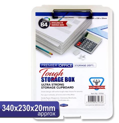 Learn Foreign Language Skills B4 Tough Storage Clipboard Box