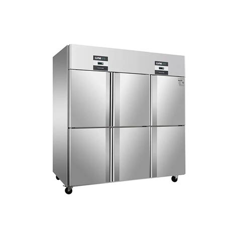 Six Doors Dual Temp Upright Refrigerator Freezer Hunan Lvni Intelligent Technology Co Ltd