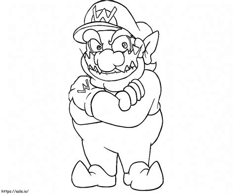 Wario Coloring Page