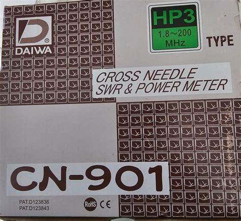 OS271 Daiwa CN 901HP3 1 8 200 MHz Cross Needle SWR Power Meter 30 300