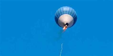 DIOS MÍO Captan en VIDEO el momento en el que se incendió un globo