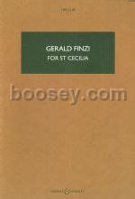 Gerald Finzi For St Cecilia Hawkes Pocket Score Hps