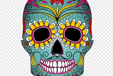 Calavera Day Of The Dead Skull Day Of The Dead Sticker Human Skull