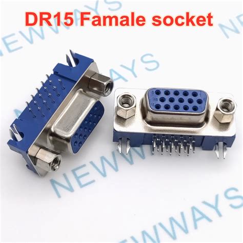 Pcs Lot Db Dr Rows Blue Parallel Port Pin D Sub Female Way