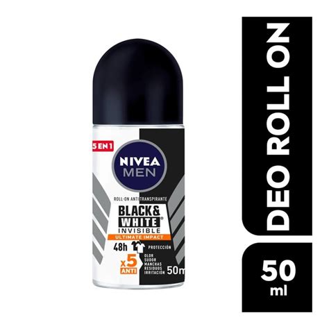 Antitranspirante Nivea Black White Invisible Ultimate Impact Roll On