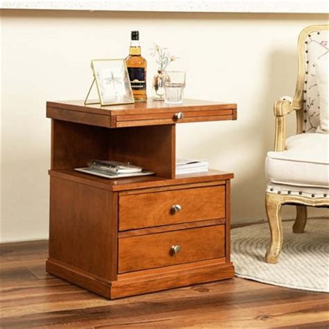 Loon Peak Eboney Solid Manufactured Wood Nightstand Wayfair