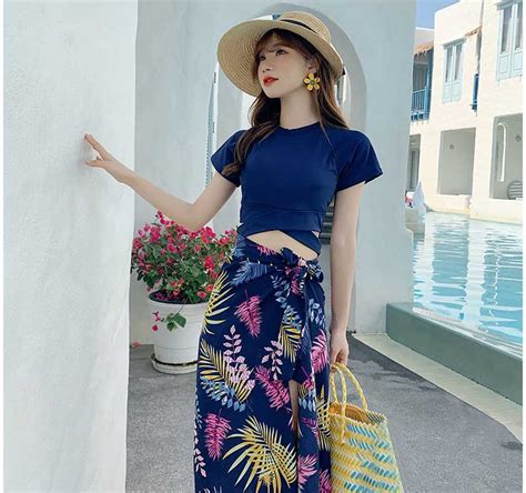 Surf Women S Swimsuit Three Piece Plus Size Bikini Korean Sexy Swimsuit