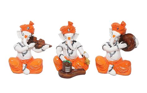 Buy Sn Handicrafts Musical Ganesha Plying Different Instruments