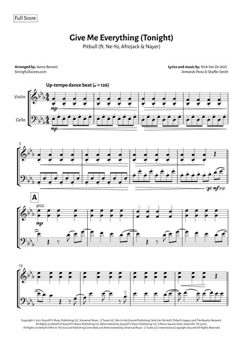 Give Me Everything (Tonight) (arr. Aaron Bennett) by Pitbull Featuring ...