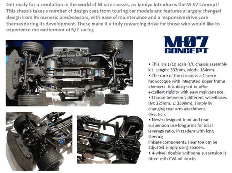 Tamiya M 07 Concept Chassis Kit 58647