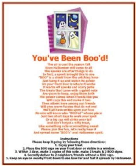 Get A Printable Halloween Boo Poem Hubpages