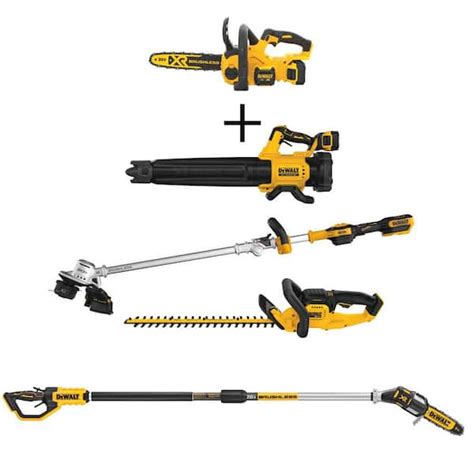 DEWALT 20V MAX 12in Brushless Cordless Battery Powered Chainsaw Leaf