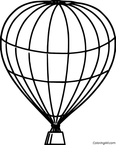 Hot Air Balloon Coloring Pages 69 Free Printables Coloringall