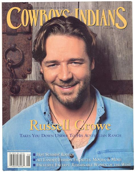 Cowboys And Indians Magazine June 2002 Russell Crowe On Cover