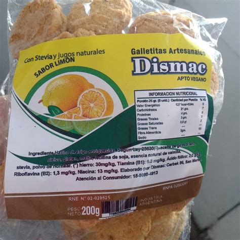 Dismac Galletitas veganas sabor a limón Review abillion