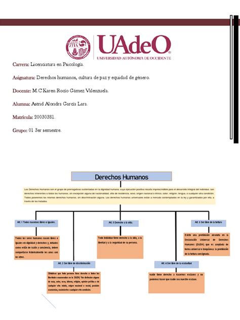 Mapa Conceptual Derechos Humanos Pdf Derechos Humanos Derechos