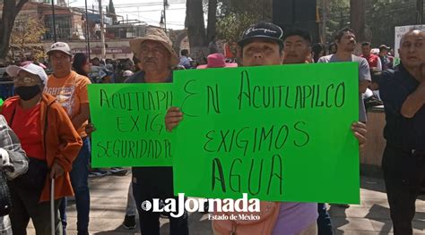 Chimalhuac N Se Agravan Protestas Por Falta De Agua La Jornada