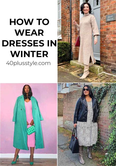 How to wear dresses in winter - best winter dresses | 40+style