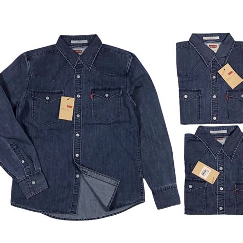 Jual TIPE RWX378 Kemeja Levis Original Chambray Kemeja Panjang Pria