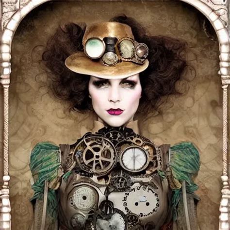 Steampunk A Intricate Female Portrait Fantasy Art Stable Diffusion