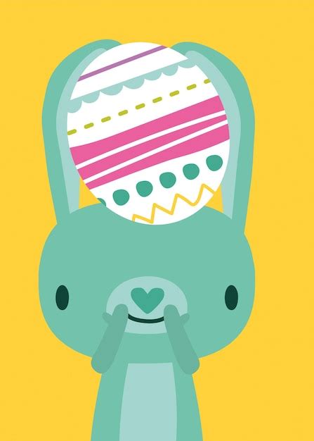 Premium Vector Easter Bunny Vector Illustration