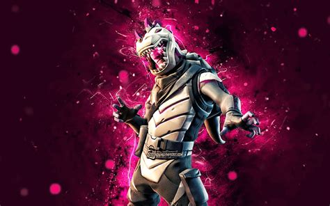 Dark Rex Purple Neon Lights Fortnite Battle Royale Fortnite Characters Dark Rex Skin Hd