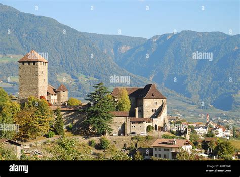 Tyrol Castle in Tirolo, South Tyrol, Italy. Tyrol Castle is home to the South Tyrolean Museum of ...