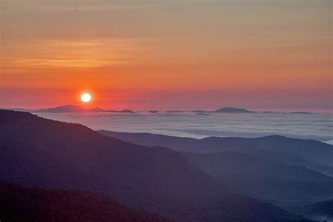 Blue ridge Parkway Sunrise Photograph by Nick Noble - Fine Art America