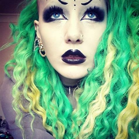 ☮ ★ Colorful Hair ☯★☮ Wild Hair Color Goth Hair Hair Makeup