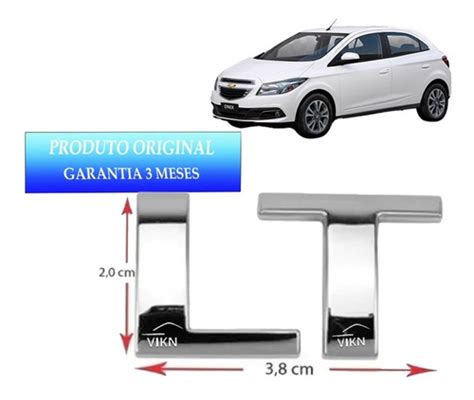 Emblema Lt Tampa Traseira Chevrolet Onix MercadoLivre