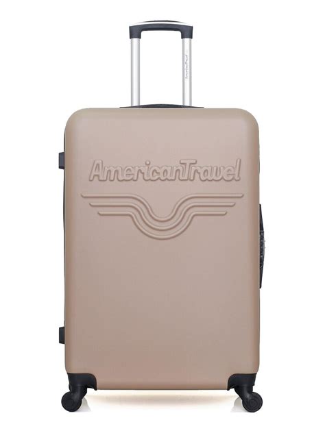 AMERICAN TRAVEL Set De 4 Valises ABS CHELSEA M Beige Kiabi 219 99