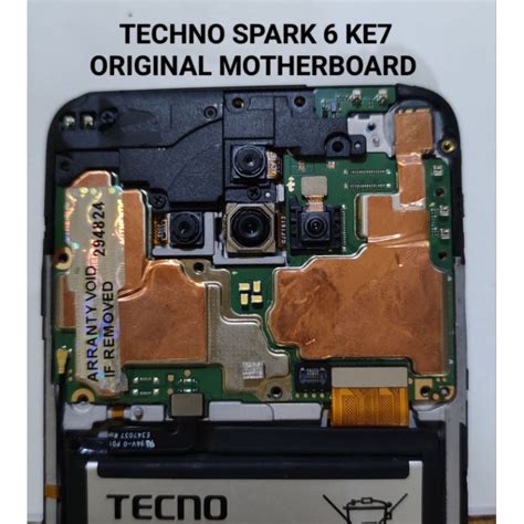 TECHNO SPARK 6 KE7 ORIGINAL MOTHERBOARD Shopee Philippines