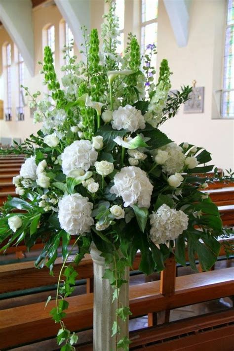 Church Wedding Flowers Pedestal Weddingdressescollection Cho