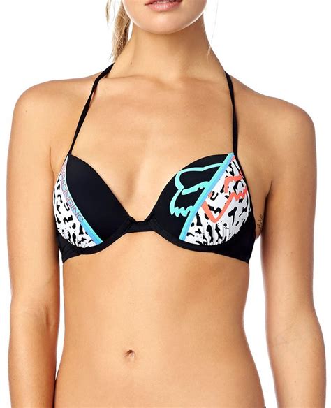 49 50 Fox Racing Womens Multiply Push Up Bra Bikini Top 263846